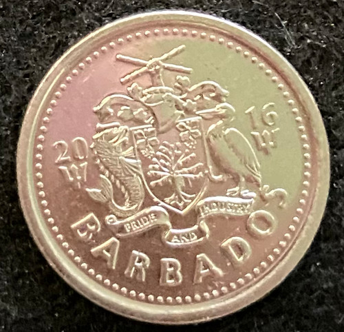 Barbados 10 Cent Coin Random Year UNC World Coins