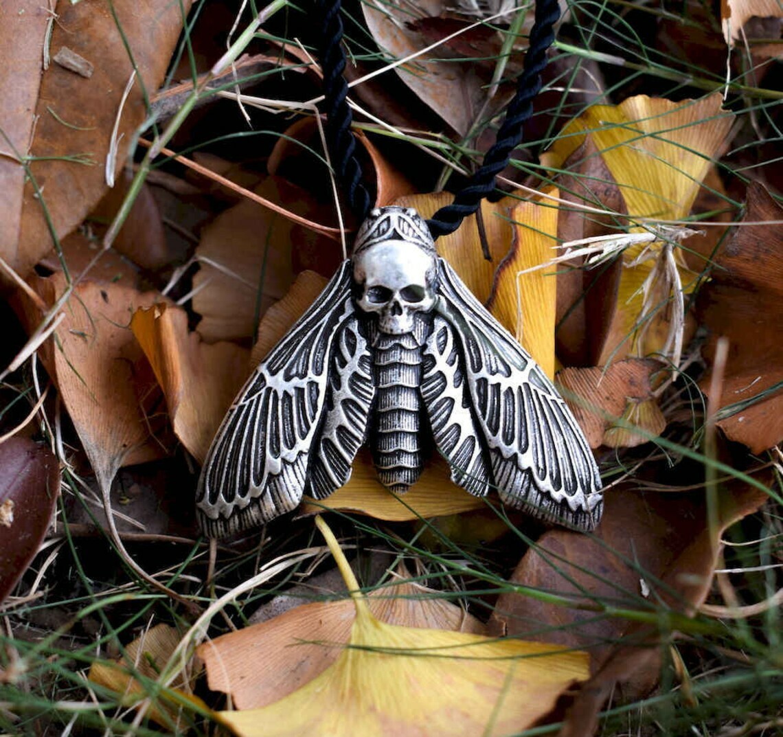 Pendentif moto - Peace and tête de mort (Avec chaine) | Boutique motard