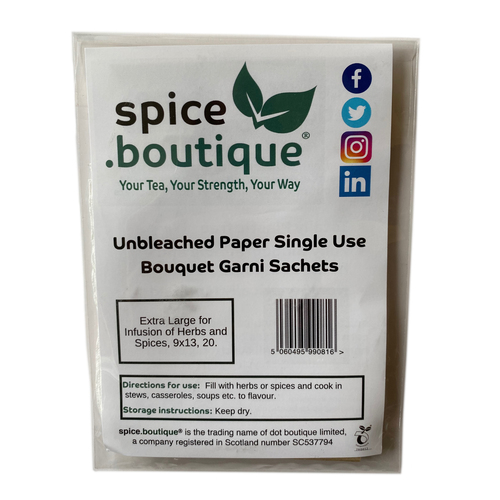 spice.boutique Single Use Bouquet Garni, Biodegradable Herb & Spice