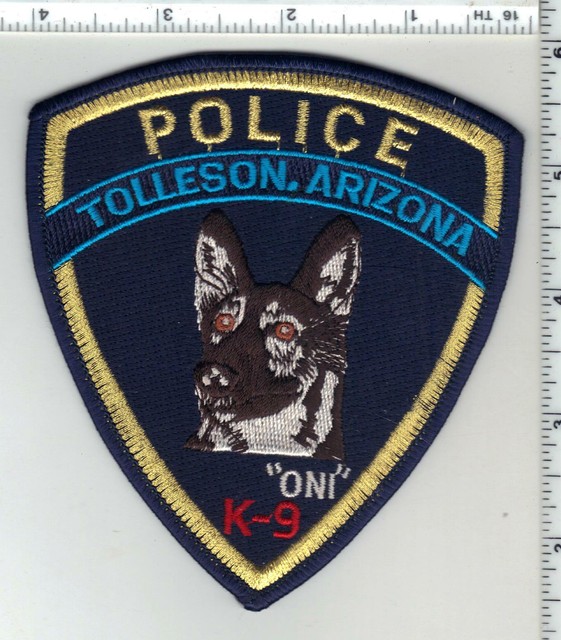 Tolleson Police (Arizona) 1st Issue K9 Shoulder Patch eBay