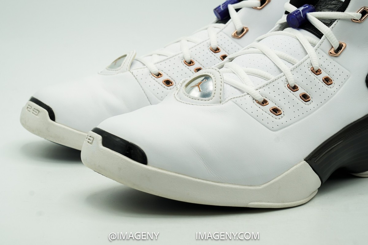 AIR JORDAN XVII 17 RETRO USED SIZE 13 COPPER BLACK WHITE 832816