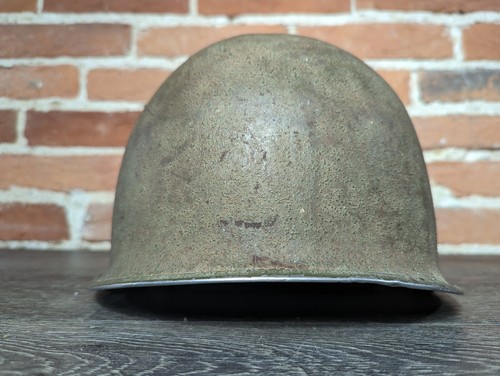 Original US WWII WW2 M1 Helmet Front Seam Fixed bale W/ Liner - Picture 5 of 24