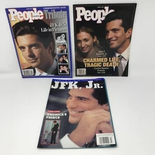 Lot of 3 People Magazine Commemorative Issue John F Kennedy Jr Tribute 1999 
