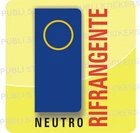 NEUTRAL REFLECTIVE BLUE STICKER FOR LICENSE PLATE CAR, TRUCK, CAMPER, BMW, AUDI, FIAT, FORD