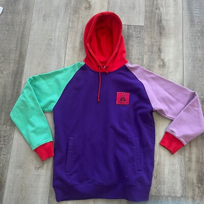 Teddy Fresh NWOT Color Block Hoodie Men's L 48” Hooded