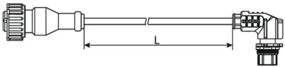 WABCO Kabel mit Geraetesteckdose 4498111200