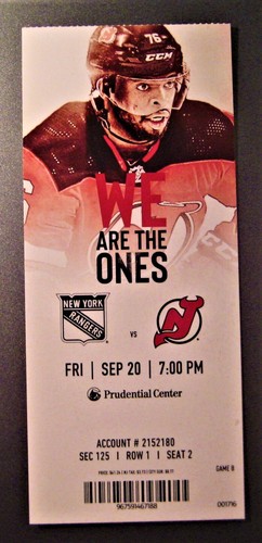devils rangers preseason tickets