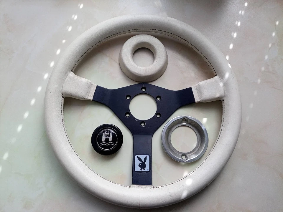 Momo C36 70023 steering wheel rare white VW rabbit Golf Jetta Polo Scirocco - Bild 2 von 4