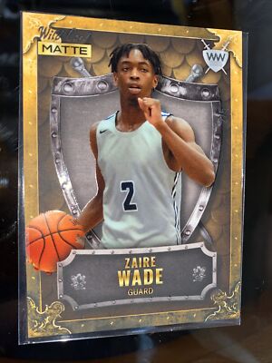 Zaire Wade 2022 Wild Card Matte Weekend Warrior WW-44 RC #2/5 Cape Town Tigers