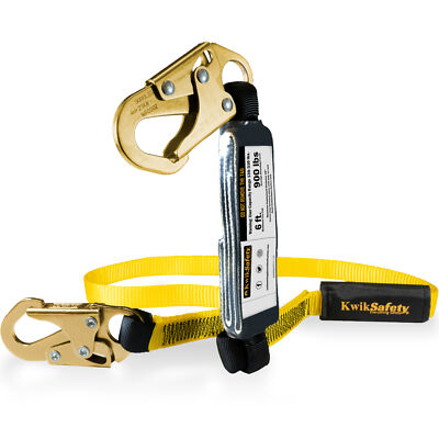 #ad #ad KwikSafety TAIPAN Single Leg Flat 6’ External Shock Absorber Safety Lanyard $38.84