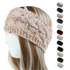 Elegant Ladies Wide Knitting Woolen Headband Winter Warm Girl's Turban Hairband