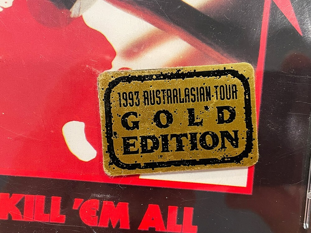 Metallica Kill 'Em All GOLD Disc CD 1993 Australian Tour Rare