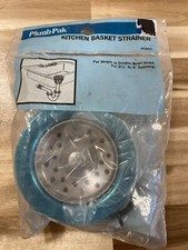 PLUMB PAK PP20665 Plastic Kitchen Basket Strainer w/ Stainless Steel Rim