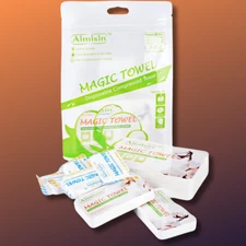 Aimisin Disposable Compressed Towel Face Clean Bath Towel Soft Thick Magic Towel