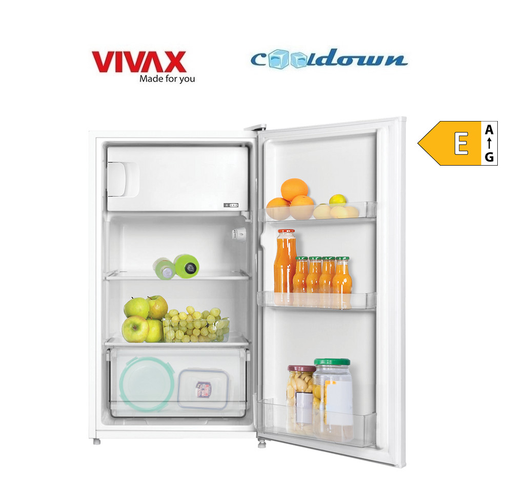 VIVAX Kühlschrank 80 Liter mit Gefrierfach Weiß und 4* Gefrierfach 47,2x45x85 cm