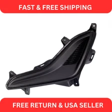 Front Left Fog Light Hole Cover Black For 14-16 Hyundai Elantra HY1038124