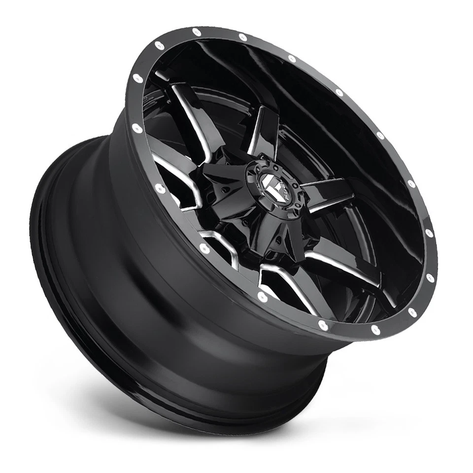 20" FUEL MAVERICK D610 20X9 5X150 5X139.7 GLOSS BLACK MILLED D61020907050 SET 4 - Изображение 2 из 4
