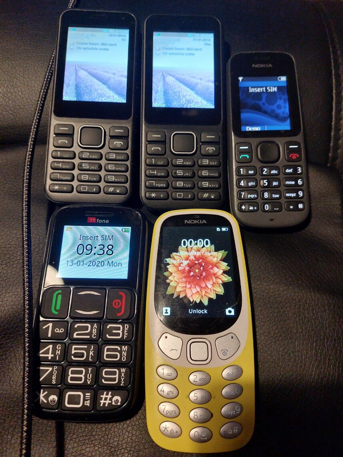 Various basic mobile phones