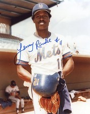LENNY  RANDLE  NEW YORK  METS  SIGNED  AUTOGRAPHED 8X10  PHOTO