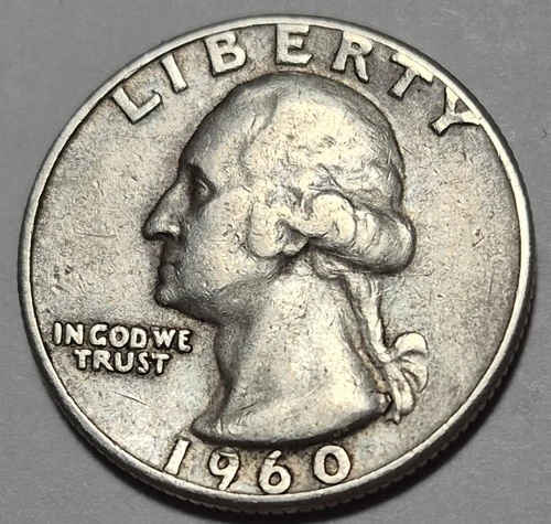 1960 Type B Reverse Washington Quarter. Fine Condition