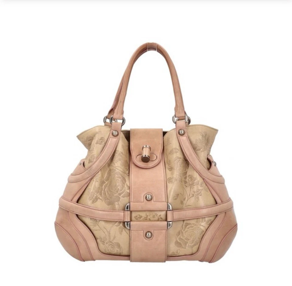 Bolso de cuero Alexander McQueen en beige Foto 3 de 4