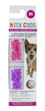 Kitty Caps Nail Caps for Cats, Hot Purple Hot Pink - Safe, Stylish Humane...