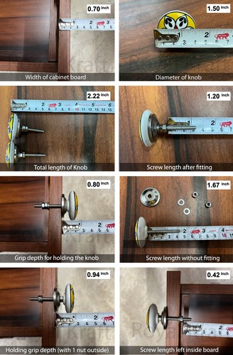 Vintage Multicolor Ceramic Pull Knobs for Kitchen Cabinet & Drawer (set of 10) - 第 4/7 張圖片