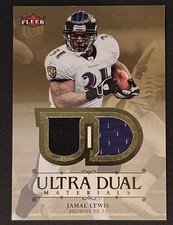 2007 Ultra #UDM-JL Jamal Lewis Dual Materials Gold #/99