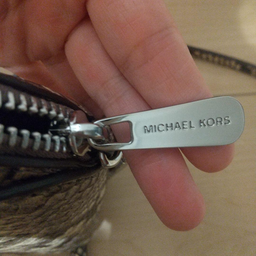 Michael Kors Python Pattern Shoulder Bag Beige Br… - image 7