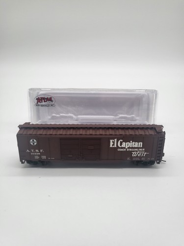 Atlas Spur N 36273 Güterwagen Double Door Box Car Santa Fe in OVP | Condition: Gebraucht