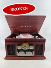  BROKEN Victrola VTA-200B Quincy 6-in-1 Bluetooth Record Player