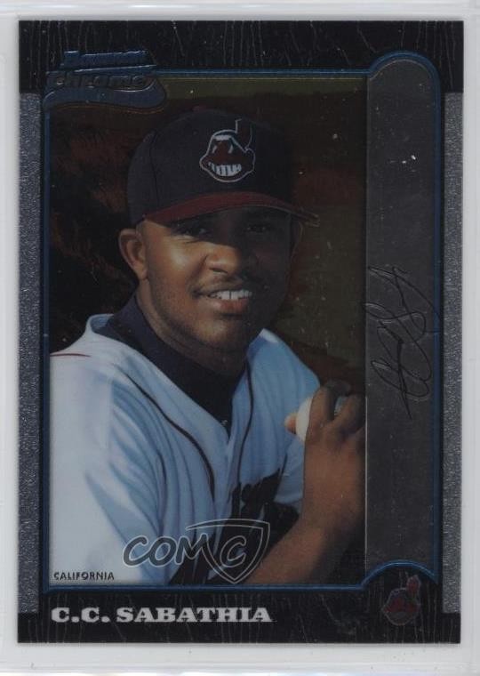 1999 Bowman Chrome International CC Sabathia #344 HOF 1w9
