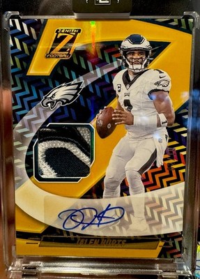 Panini 2024 Zenith Jalen Hurts Eagles Z-Jersey Auto Patch #ZJA-JHS /10
