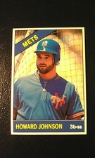 Howard Johnson New York Mets #12 1991 Baseball Cards Magazine RARE Oddball