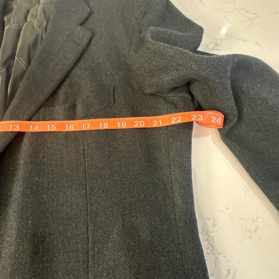 Blazer de 3 botones KITON U.S. 46R verde espiga cachemir Foto 2 de 4