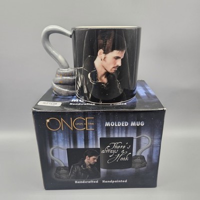 Once Upon A Time Captain Hook Hand Crafted Molded Mug Colin  O'Donoghue ABC 2015