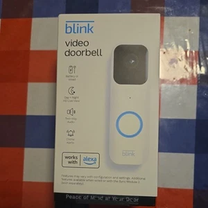 Blink Video Doorbell Two Way Audio Battery or Wired Brand New