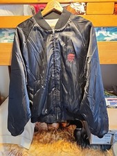 90s Pizza Hut Black Satin Manager Jacket Size XL Vintage