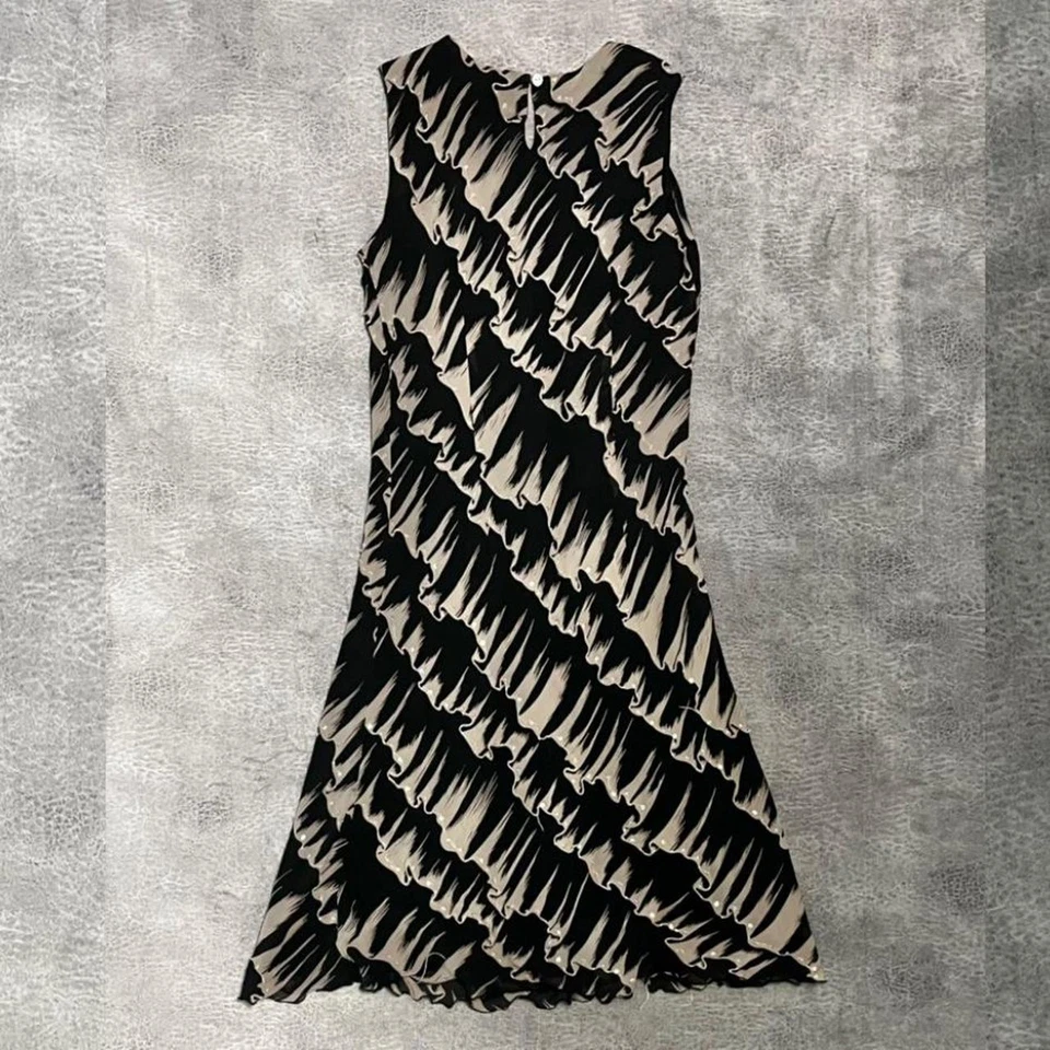 Maxi vestido vintage de seda chelsea y violeta Foto 2 de 4