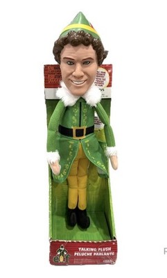 Buddy The Elf Talking Plush 14  NIB 15 Phrases Pull String Needs Batteries
