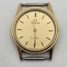 Omega De Ville Damenuhr, Handaufzug, läuft