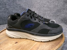 Skechers Arch Fit DLux Junction Men's Size 12 US Black Lace Up Shoes 232501WW