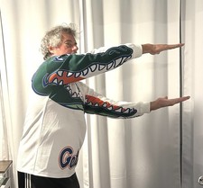 Florida GATOR CHOMP SHIRT size XXL Polyester White Gator Jaws long sleeves