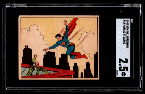 1940 Gum Inc Superman #14 Maniac At Large — SGC 2.5