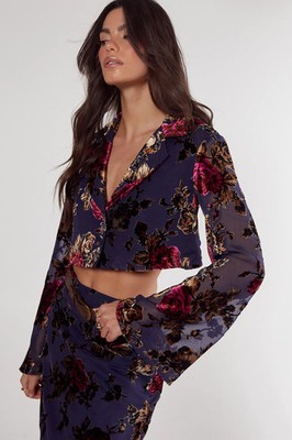 Nastygal Blue Co-Ord Damen Tageskleidung Tops