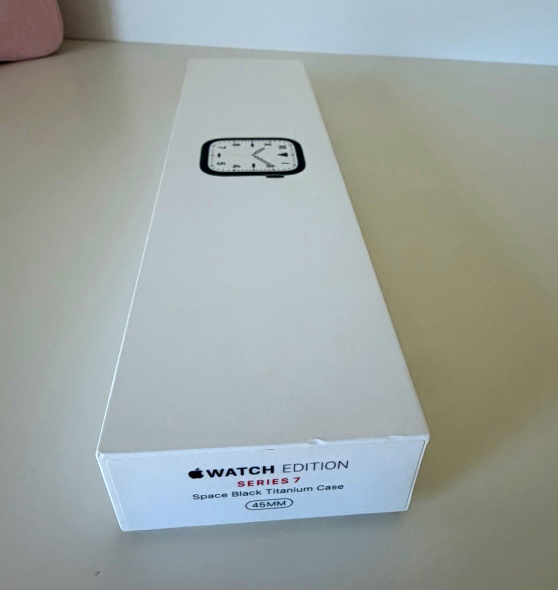 Apple Watch Series 7 45mm Black Titanium Case Cellular 32GB Black Band