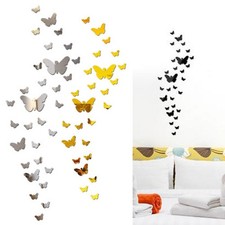 Praktisch Spiegelaufkleber Blume Wandbild 1 Set Wohnzimmer 25Pcs Zimmer