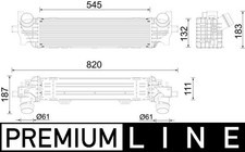MAHLE CI 626 000P Ladeluftkühler für BMW