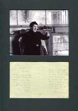 GERMAN ARTIST Gerhard Altenbourg autograph letter signed & mounted