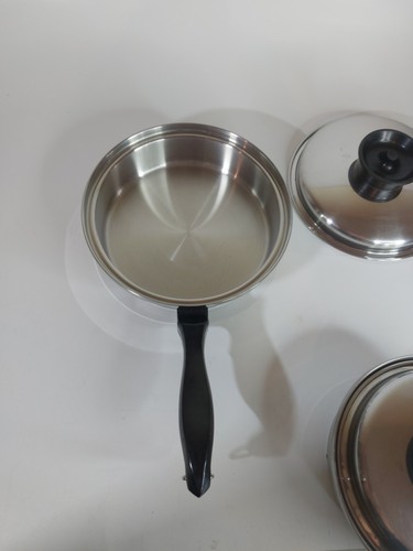 1 Chef's Ware Townecraft 1.5/1Qt Saucepan 5ply Multicore Stainless Pot w/ Lids - Picture 7 of 13